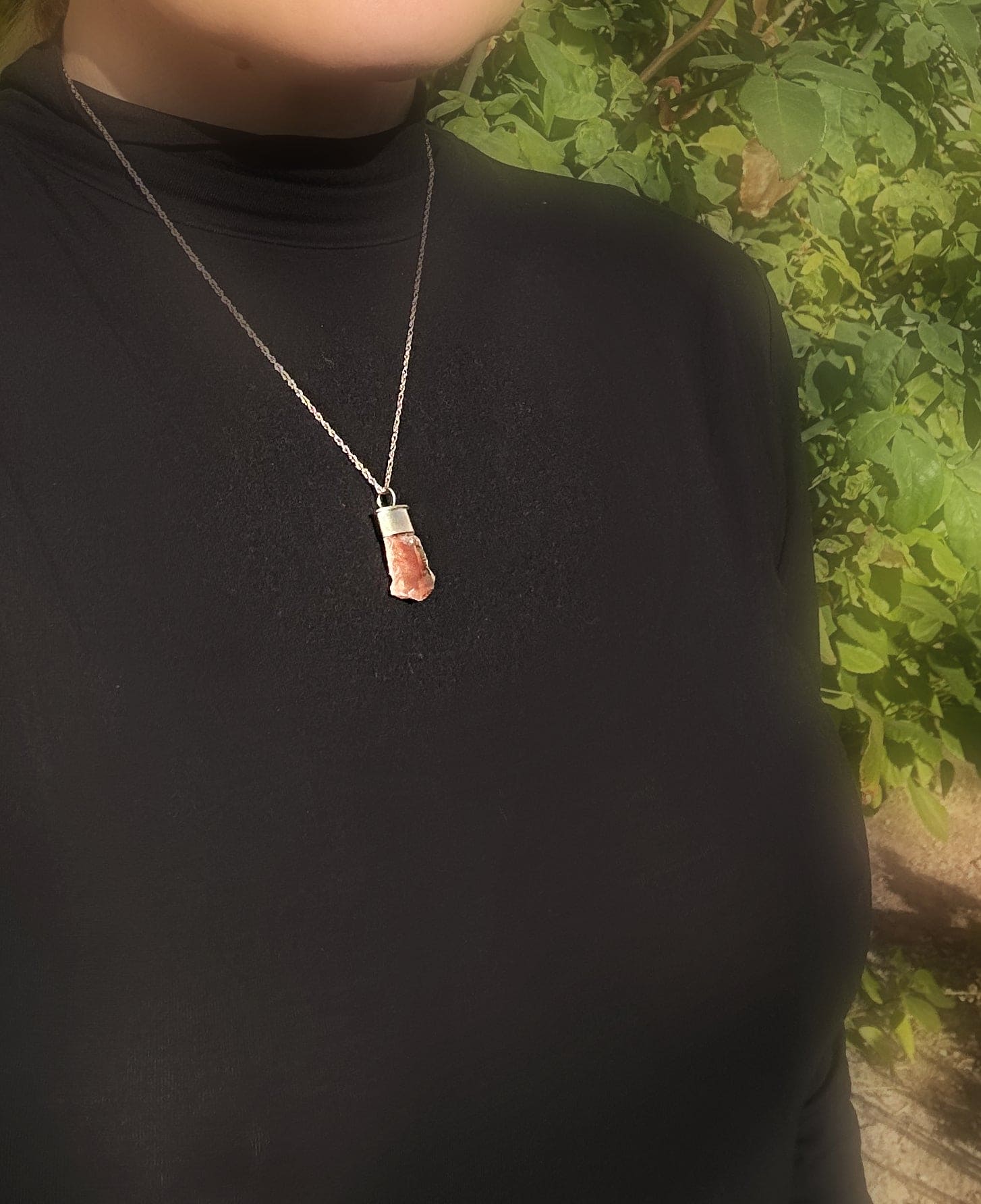 Oregon sunstone necklace