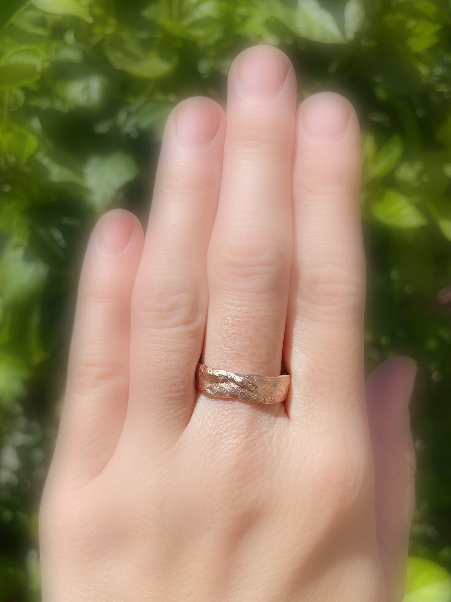 customizable bronze ring band