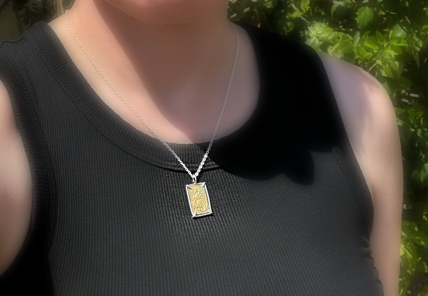 Japan Nibu-kin coin necklace