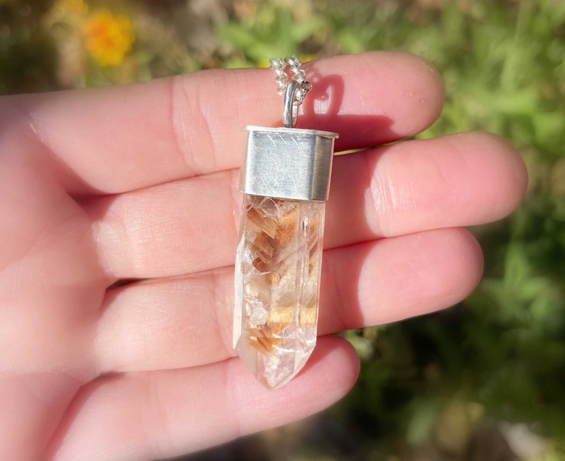 phantom quartz necklace