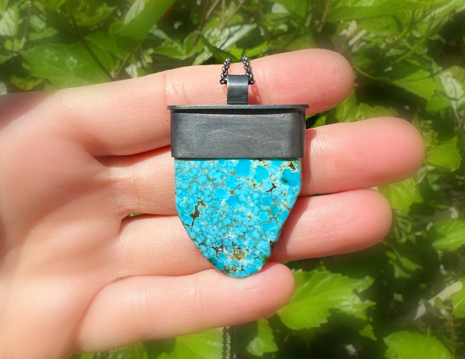 big turquoise pendant