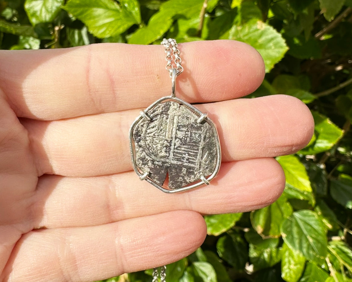 authentic Cob Coin 1603 2 Reales