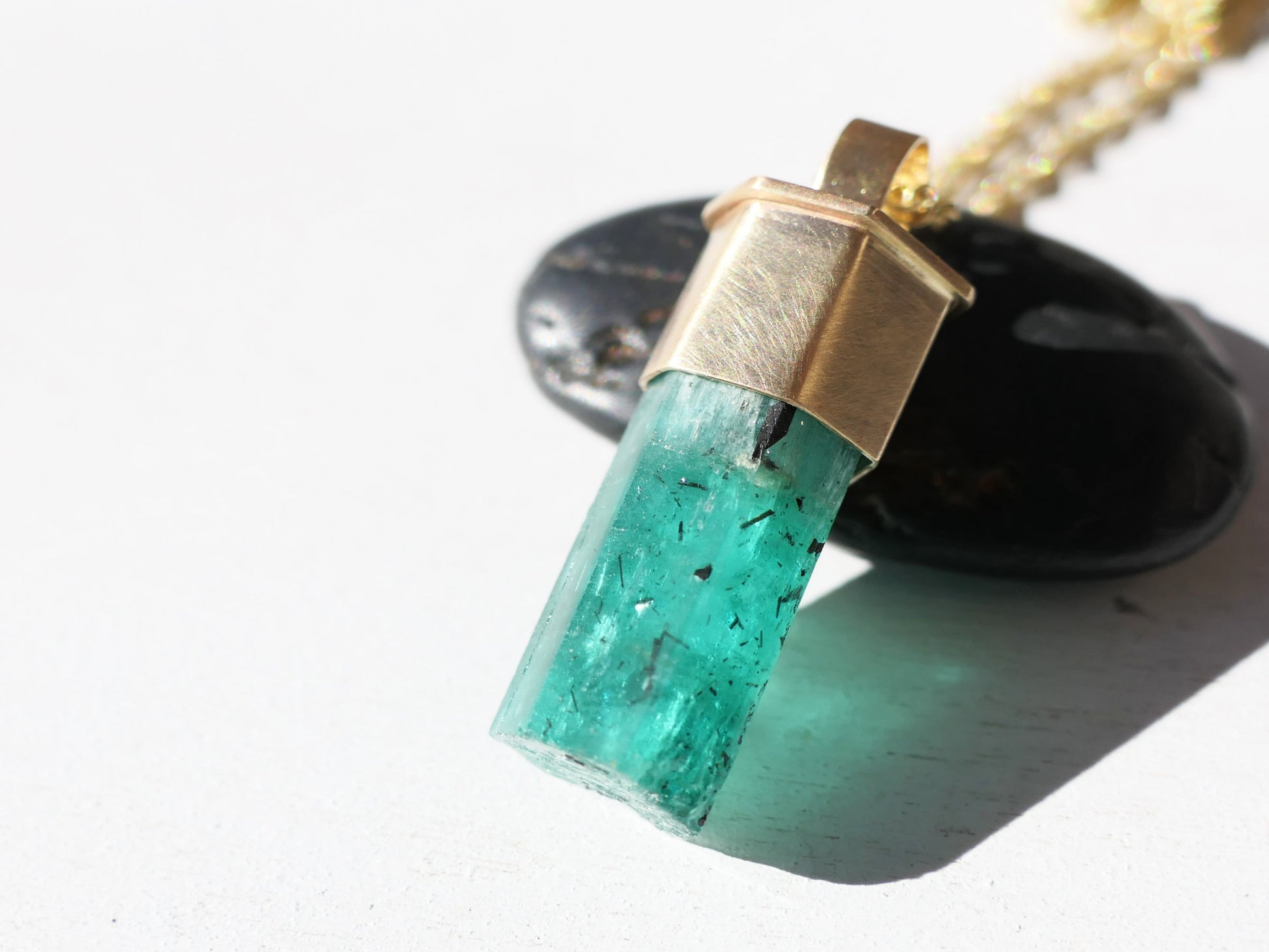 natural Emerald crystal jewelry