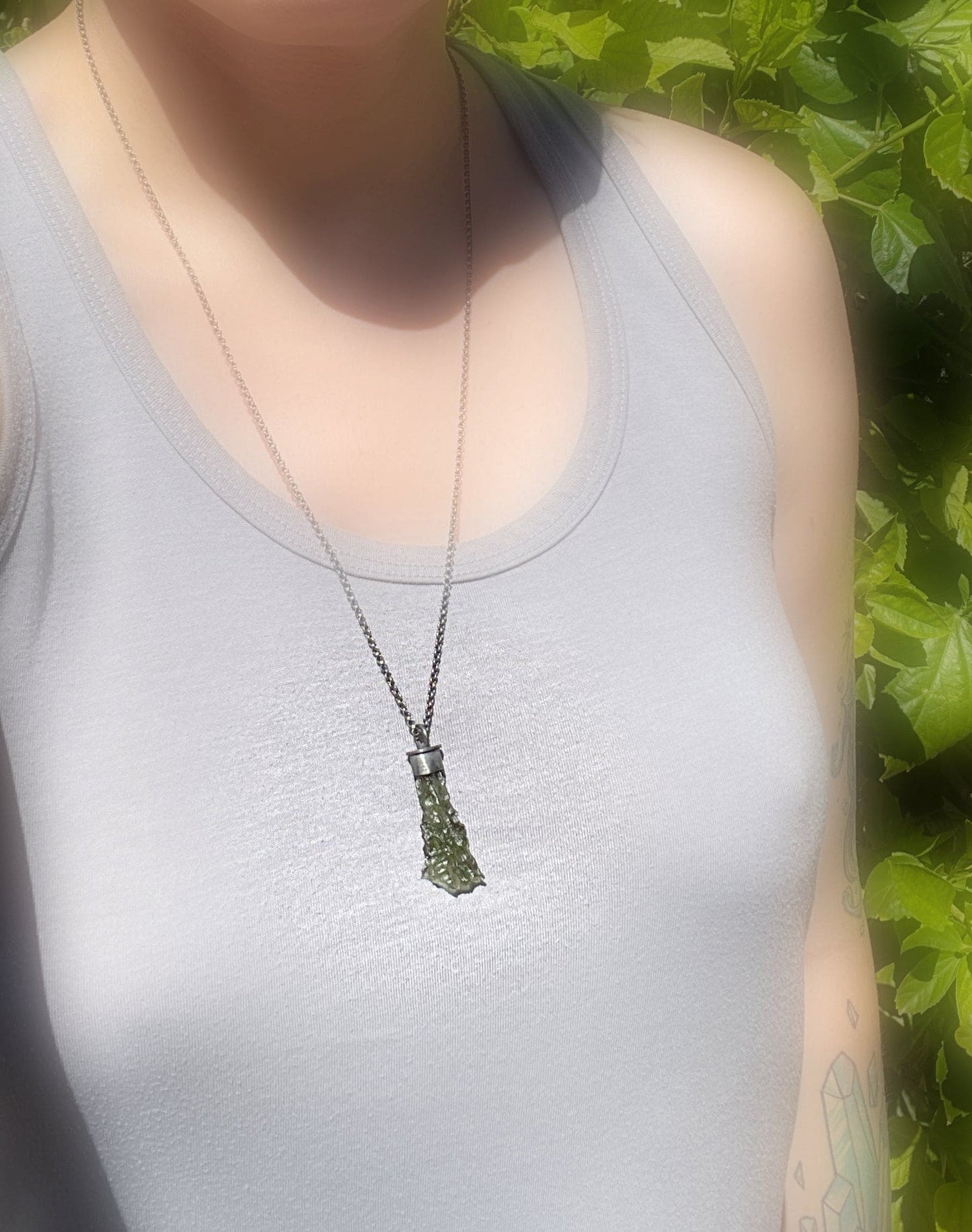 moldavite necklace