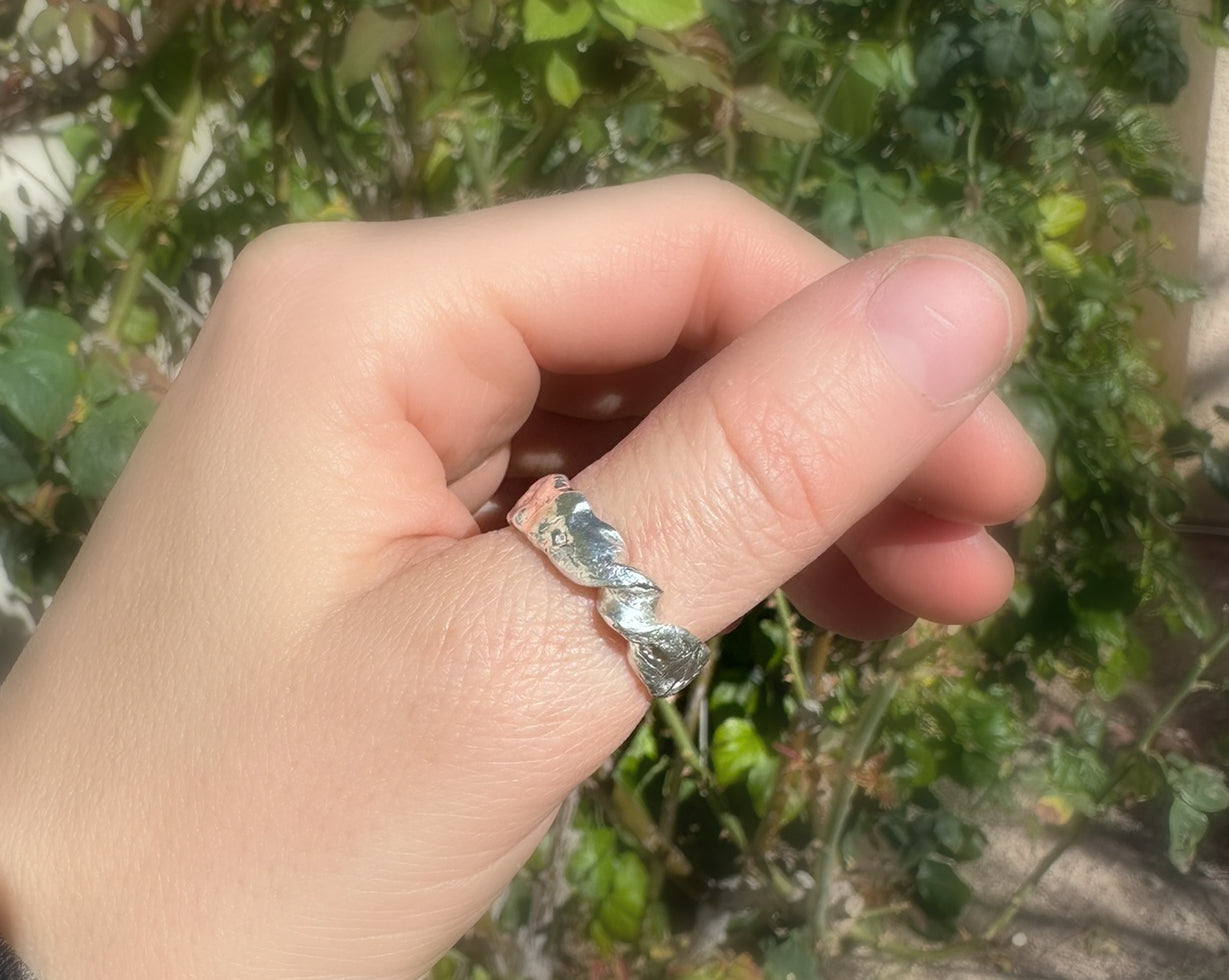 Silver Infinity Ring band for men
