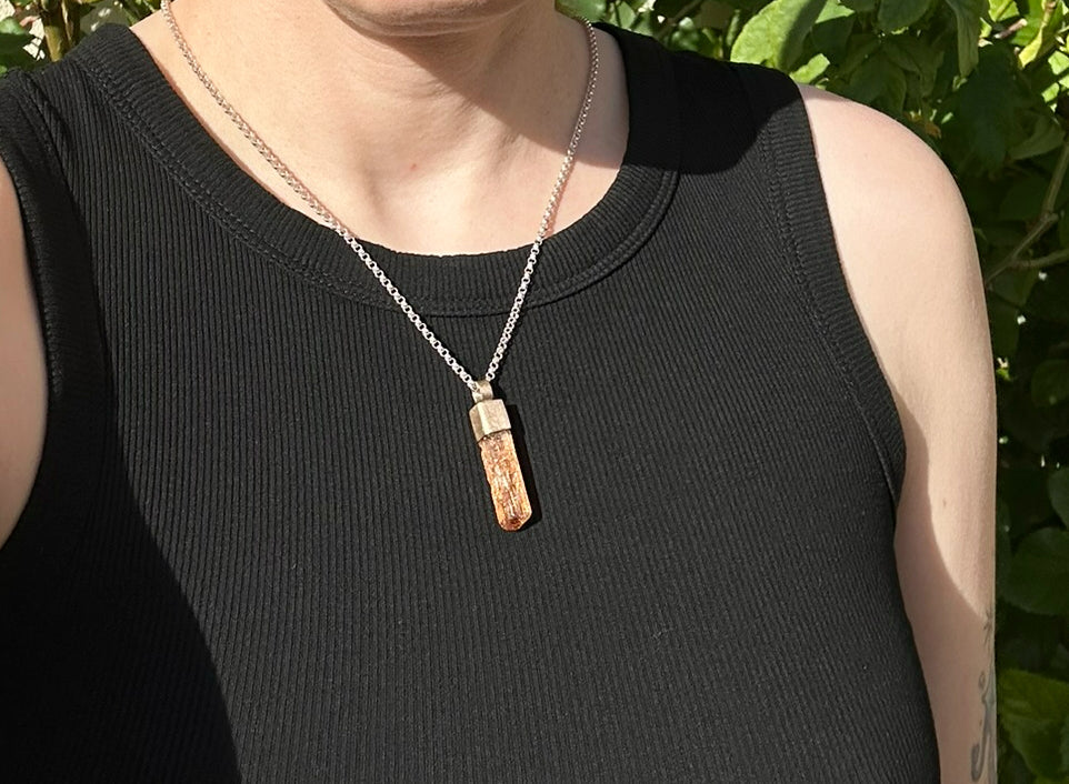 14k gold Imperial Topaz necklace