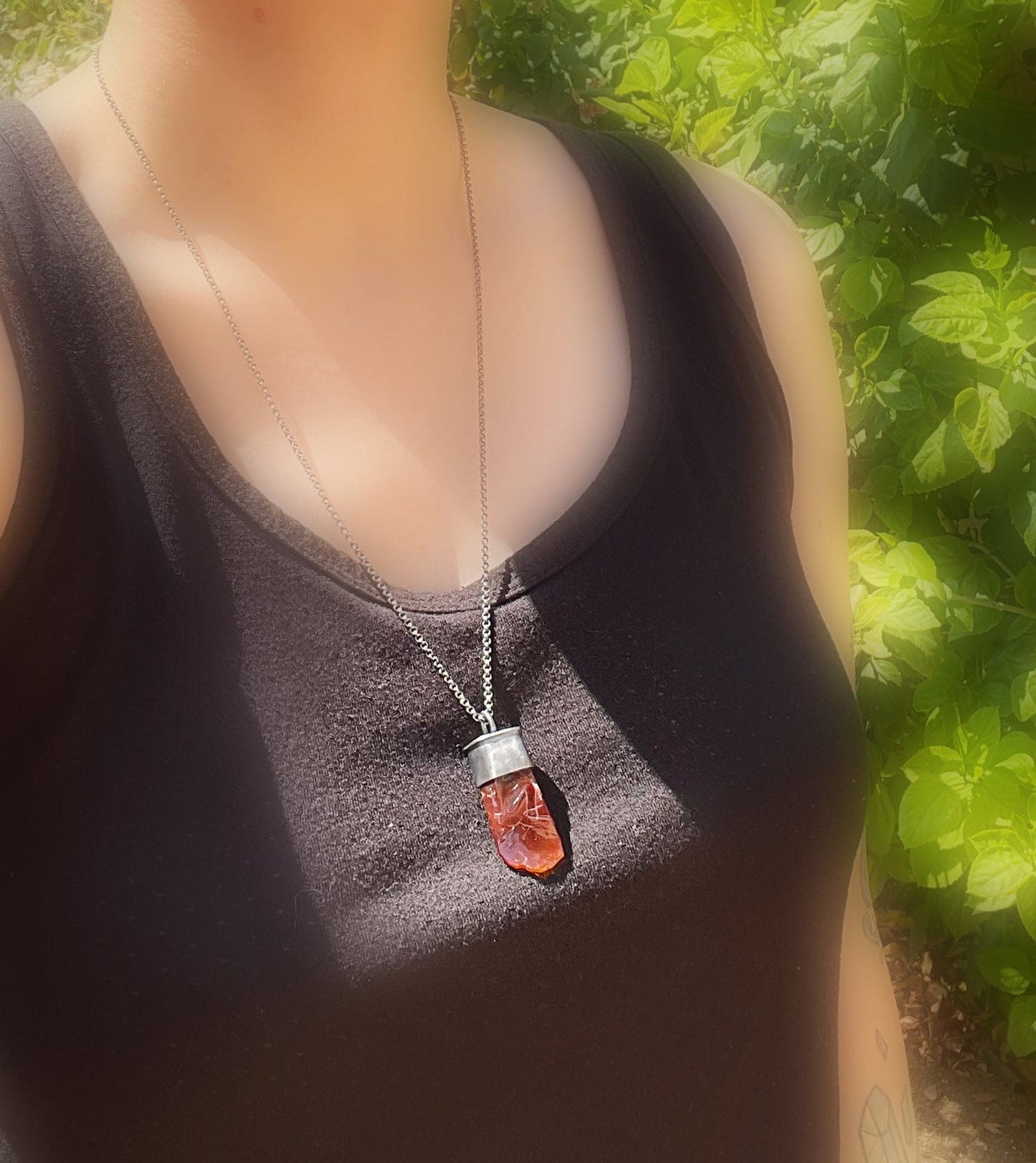 fire opal necklace