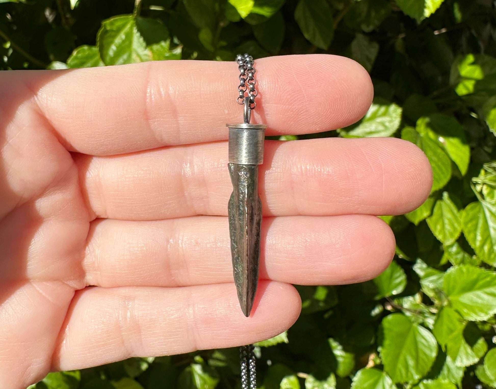 Ancient Scythian Bronze Arrowhead Pendant for men and women