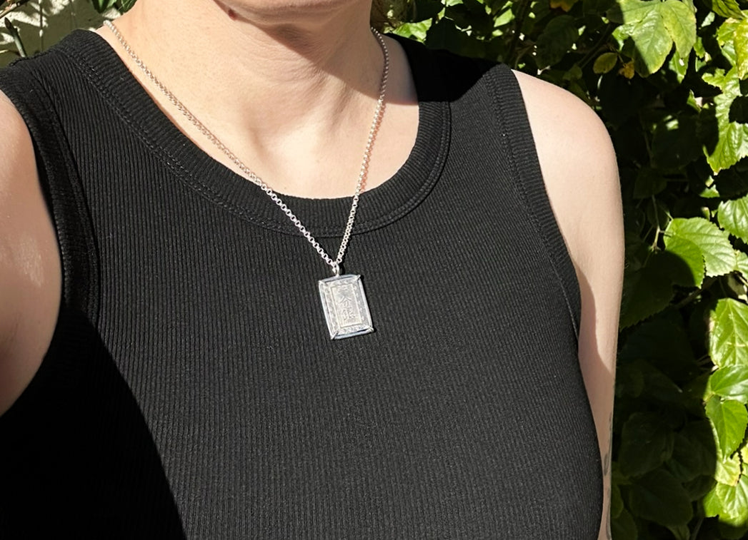 authentic Ichibu Gin coin necklace