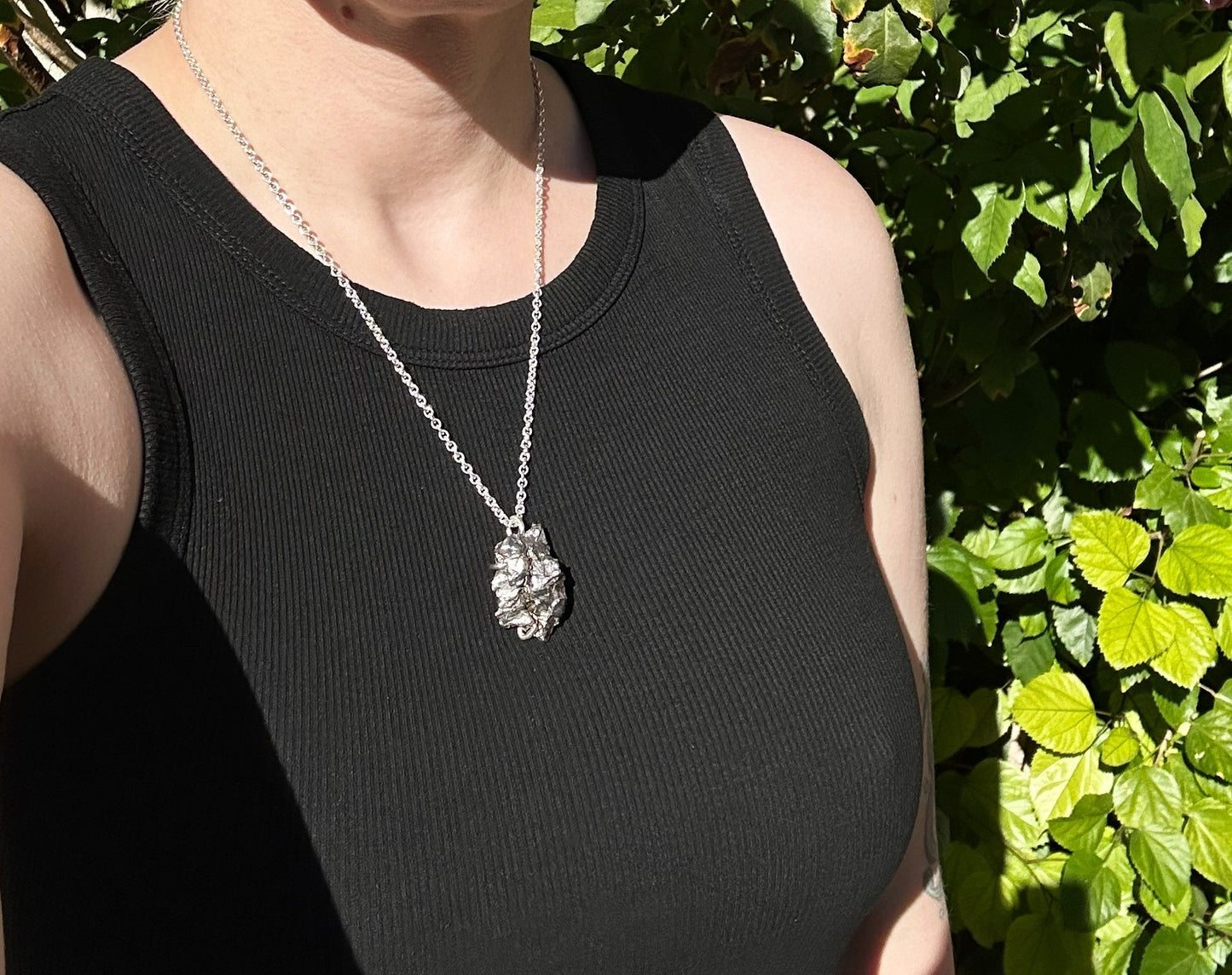 Iron Meteorite Pendant Necklace