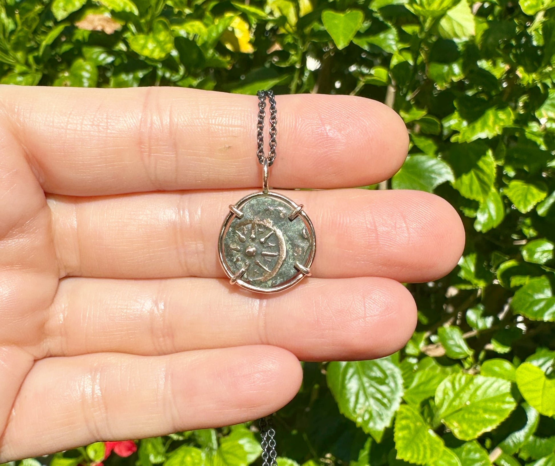 Widows Mite coin necklace for men