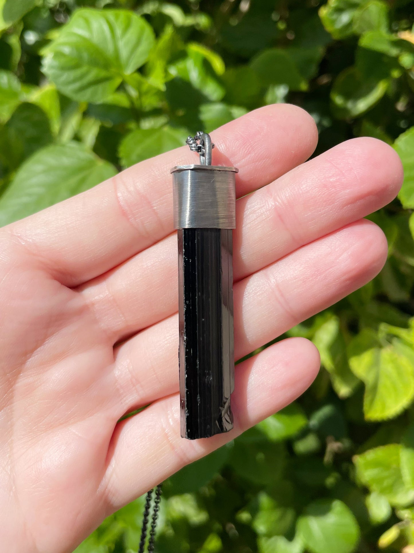 black tourmaline pendant