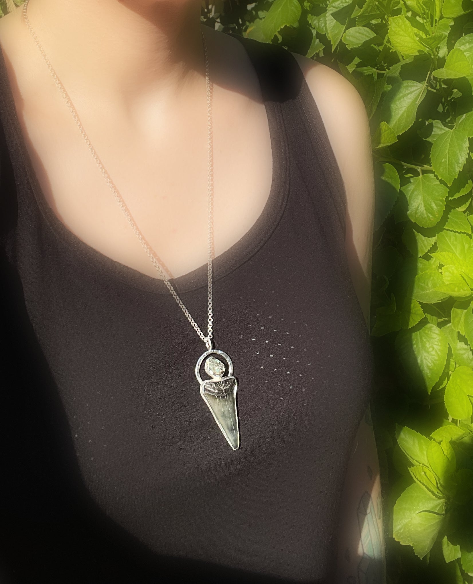 shark tooth necklace for women