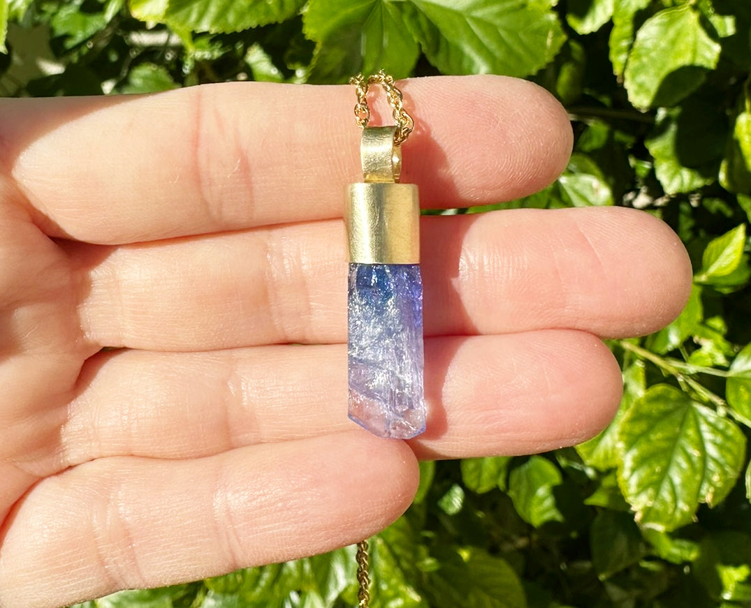 Tanzanite pendant Birthstone jewelry