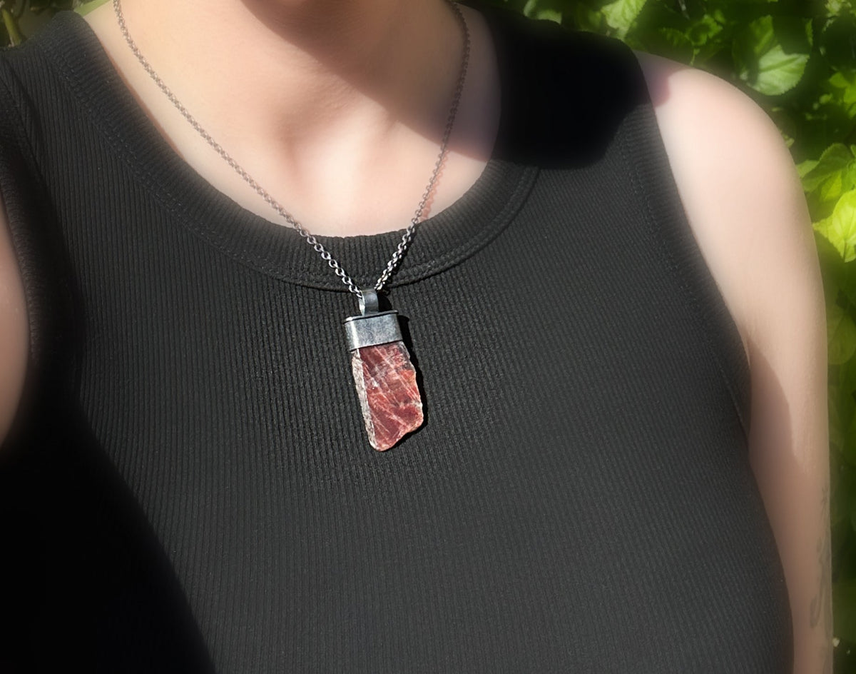 Purple Haze Sunstone Necklace