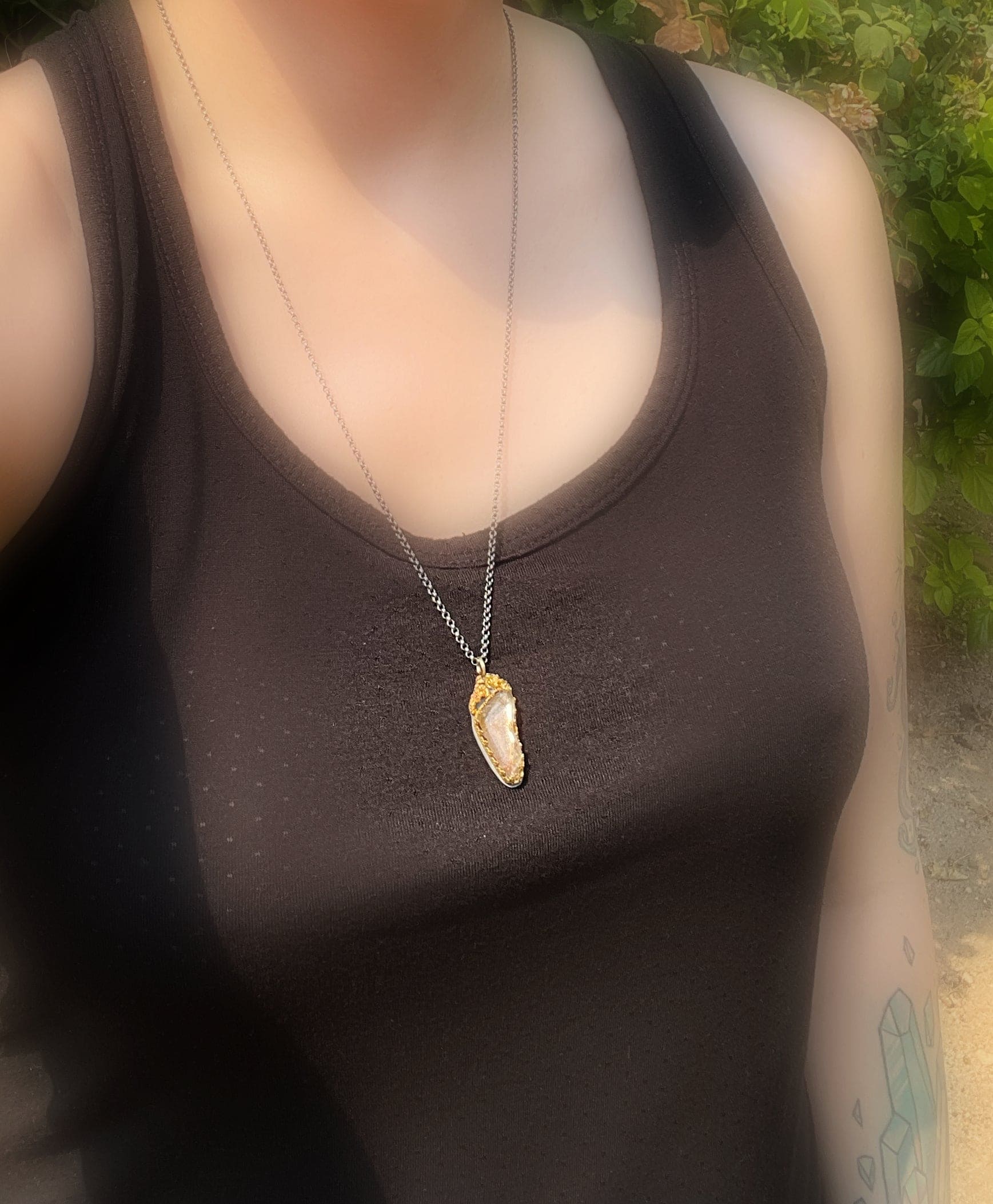 Oregon sunstone necklace