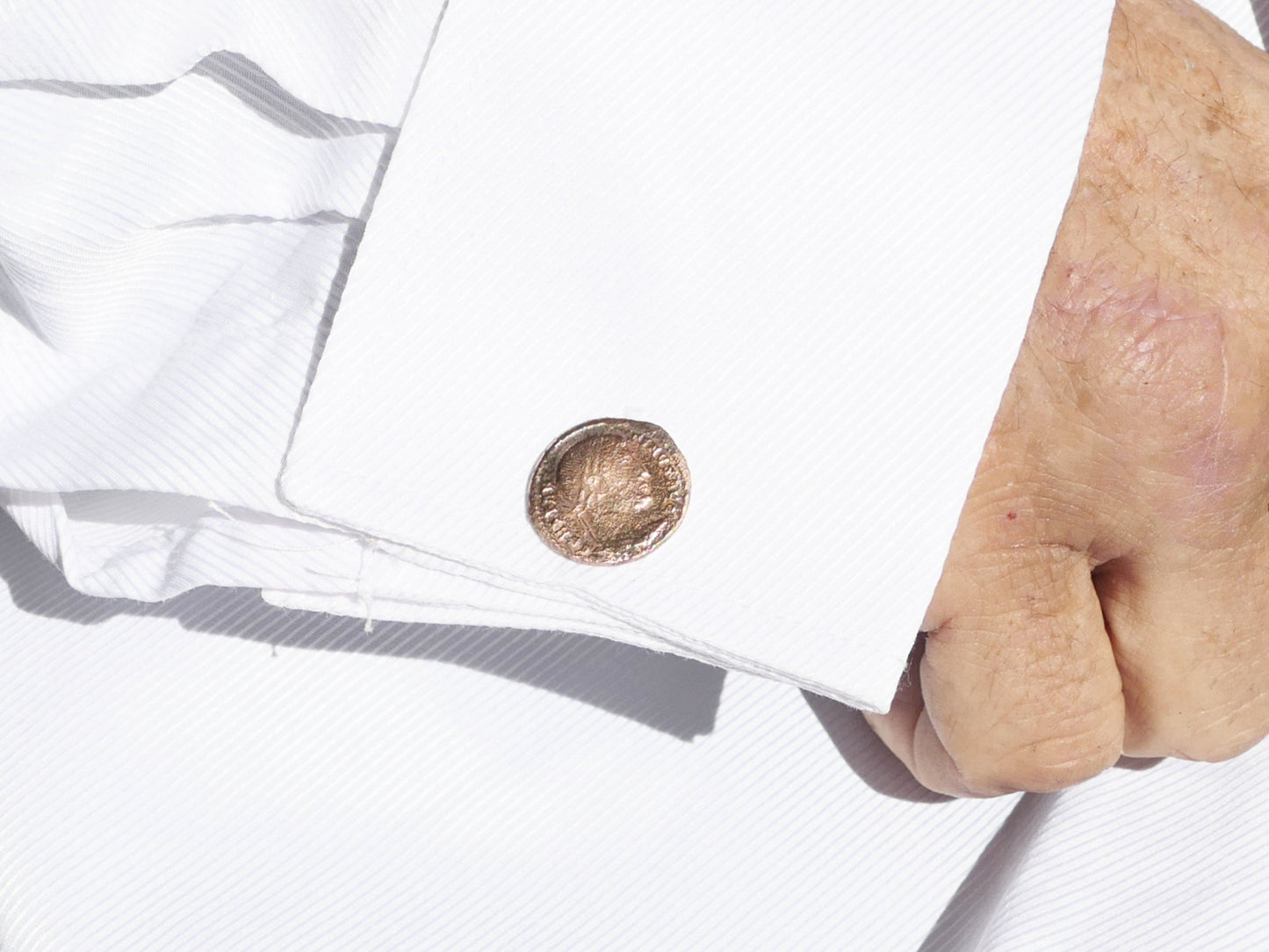 Roman Coin Cufflinks Mismatched cufflinks