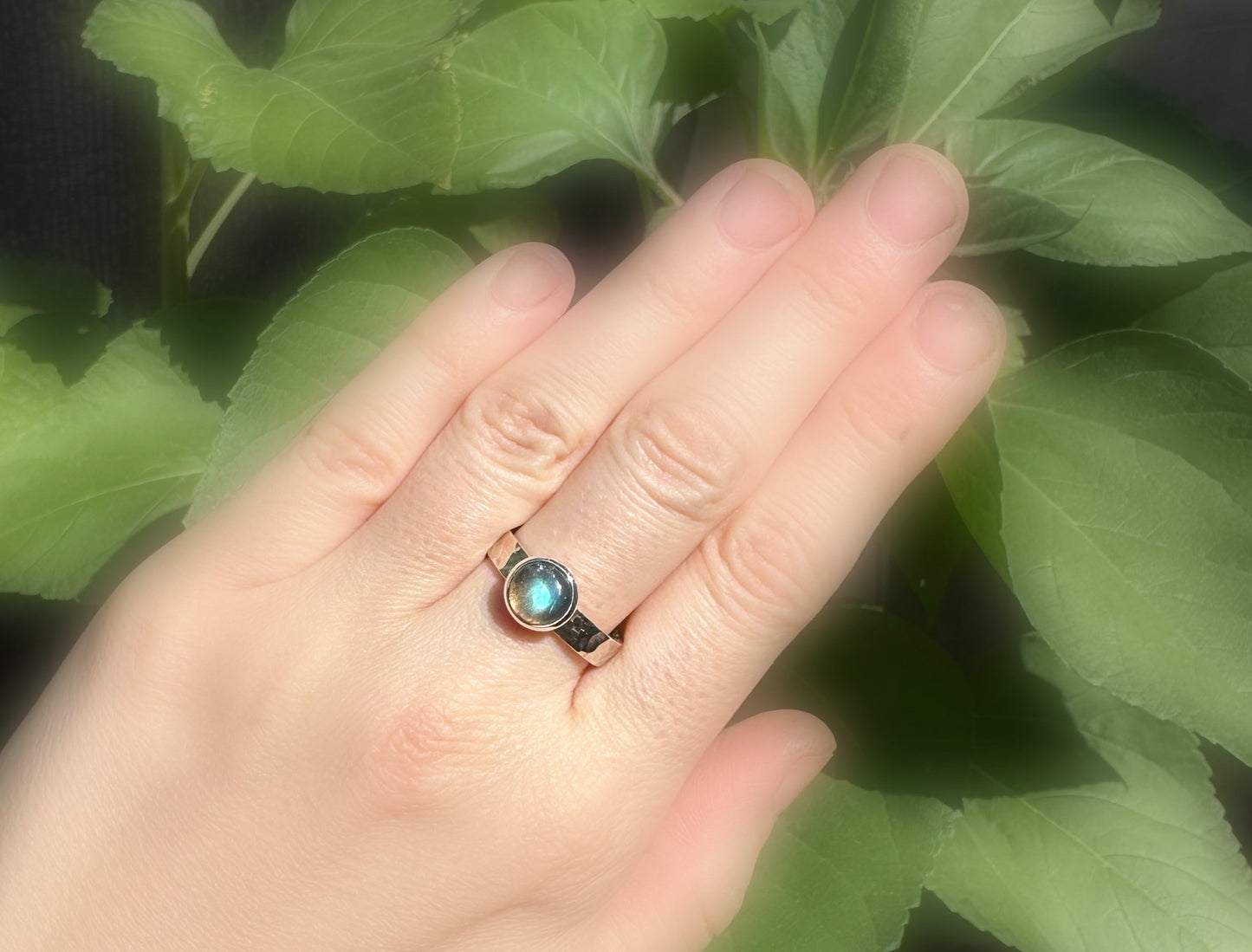 dark labradorite ring