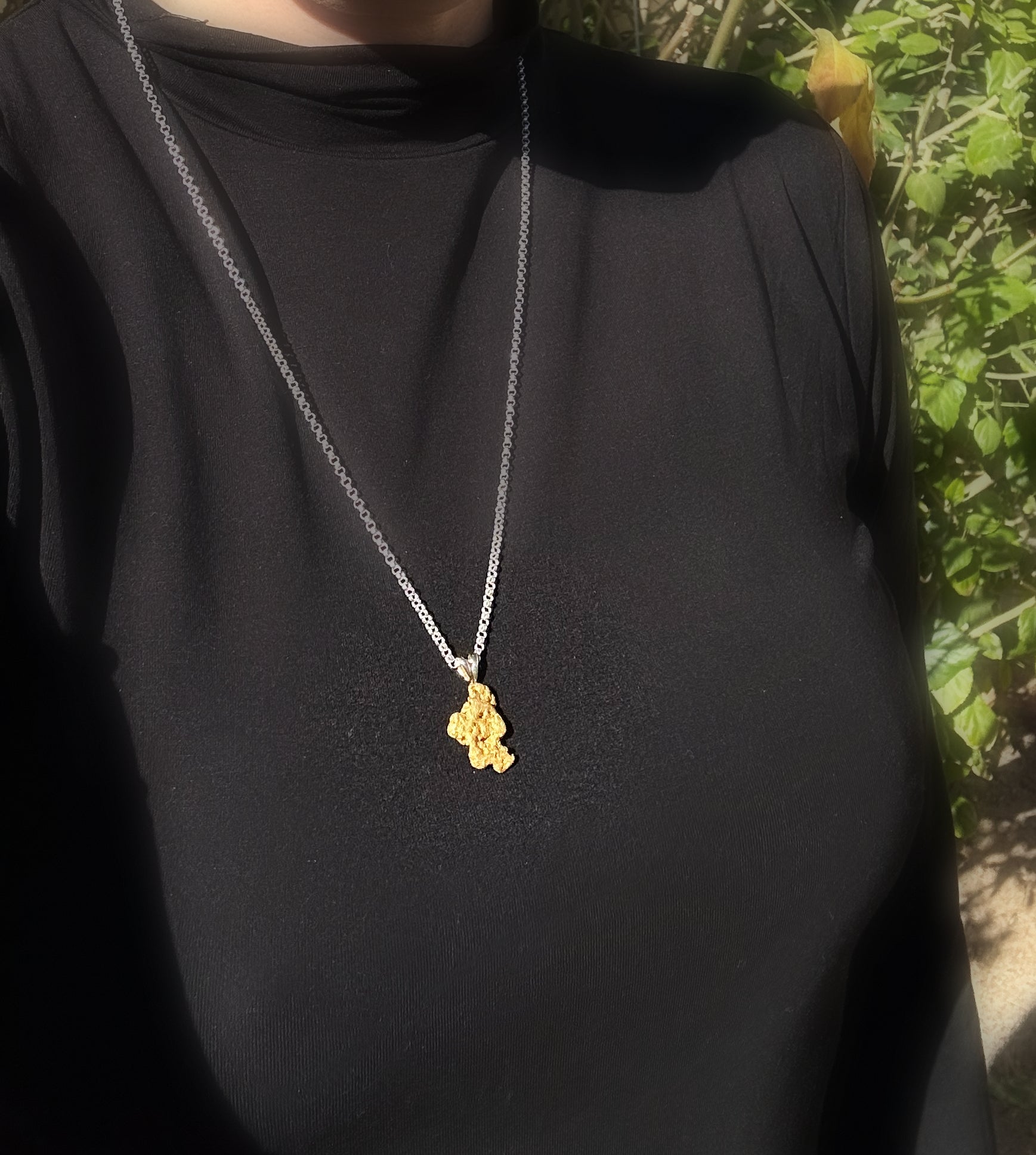 gold nugget necklace