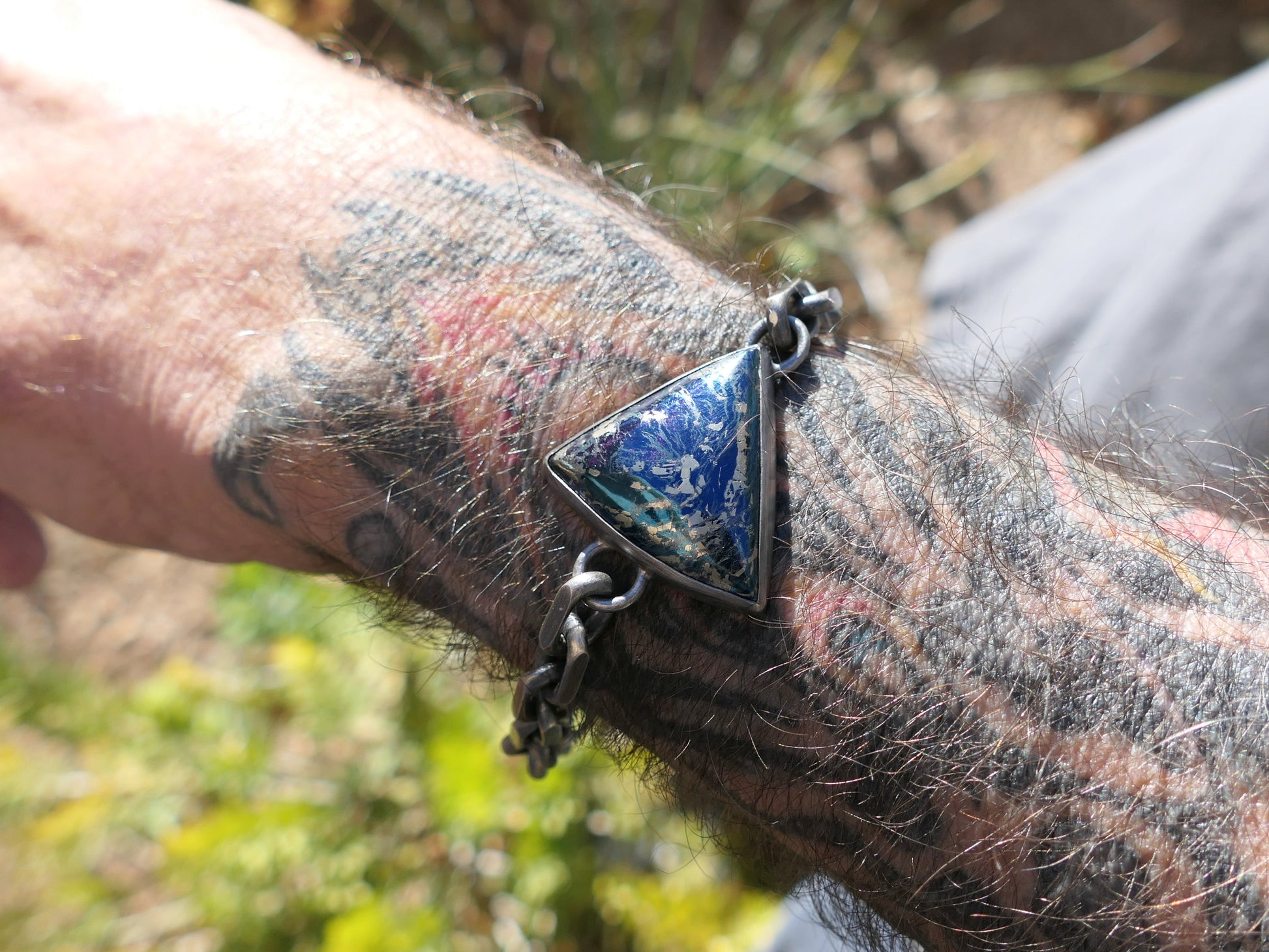 Mens Covellite Bracelet