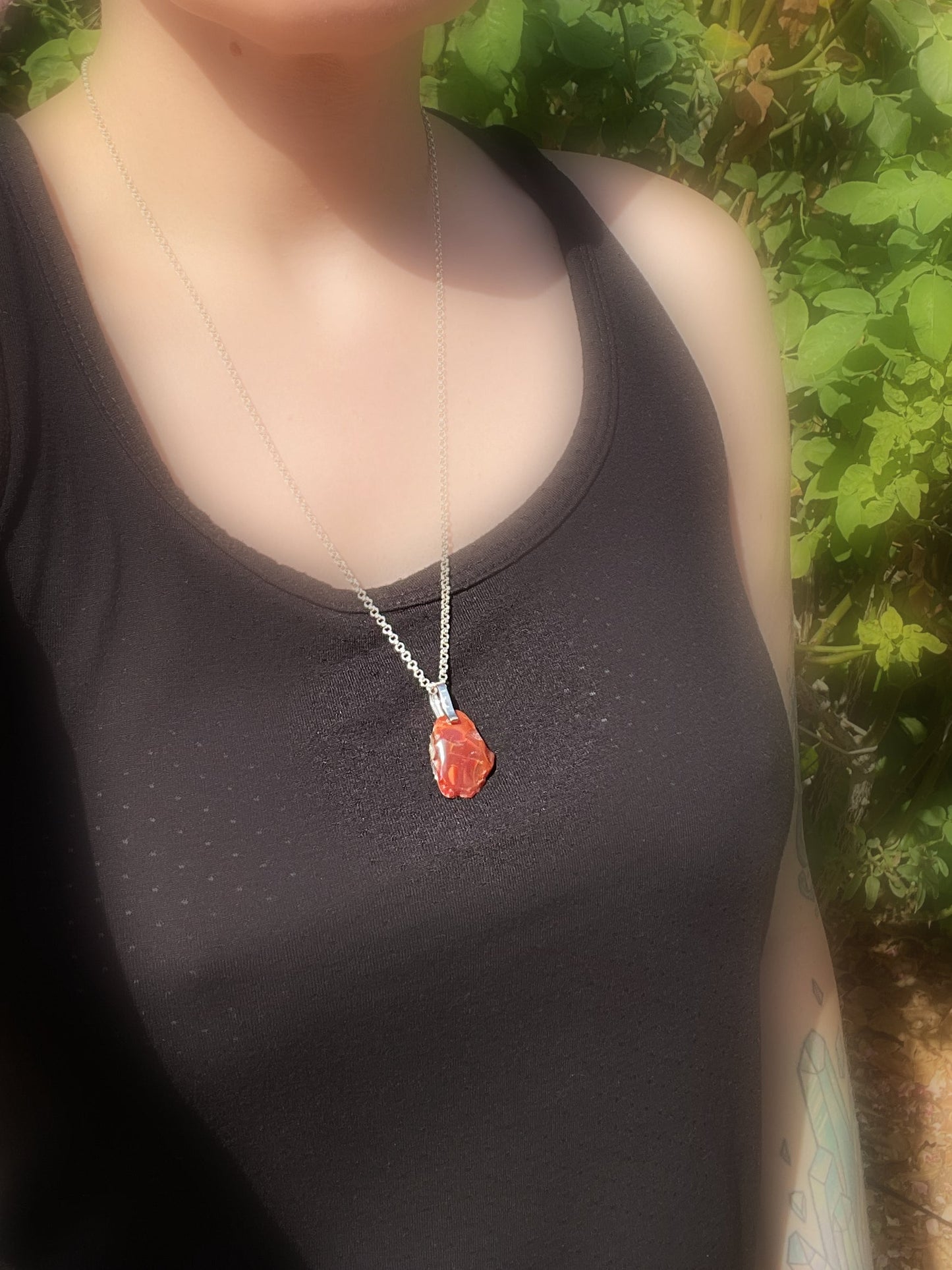 minimalist fire opal jewelry