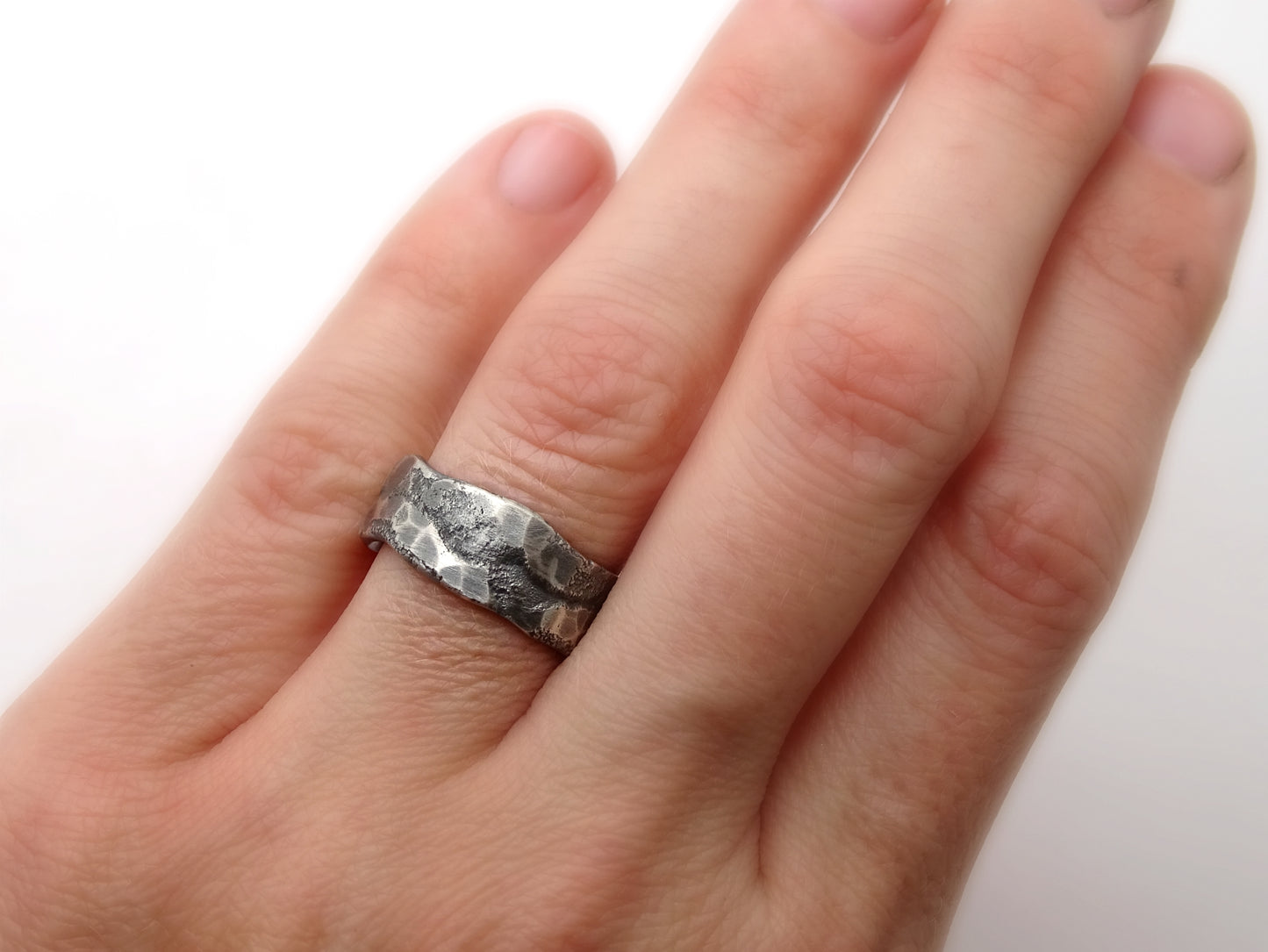 silver wedding ring for men
