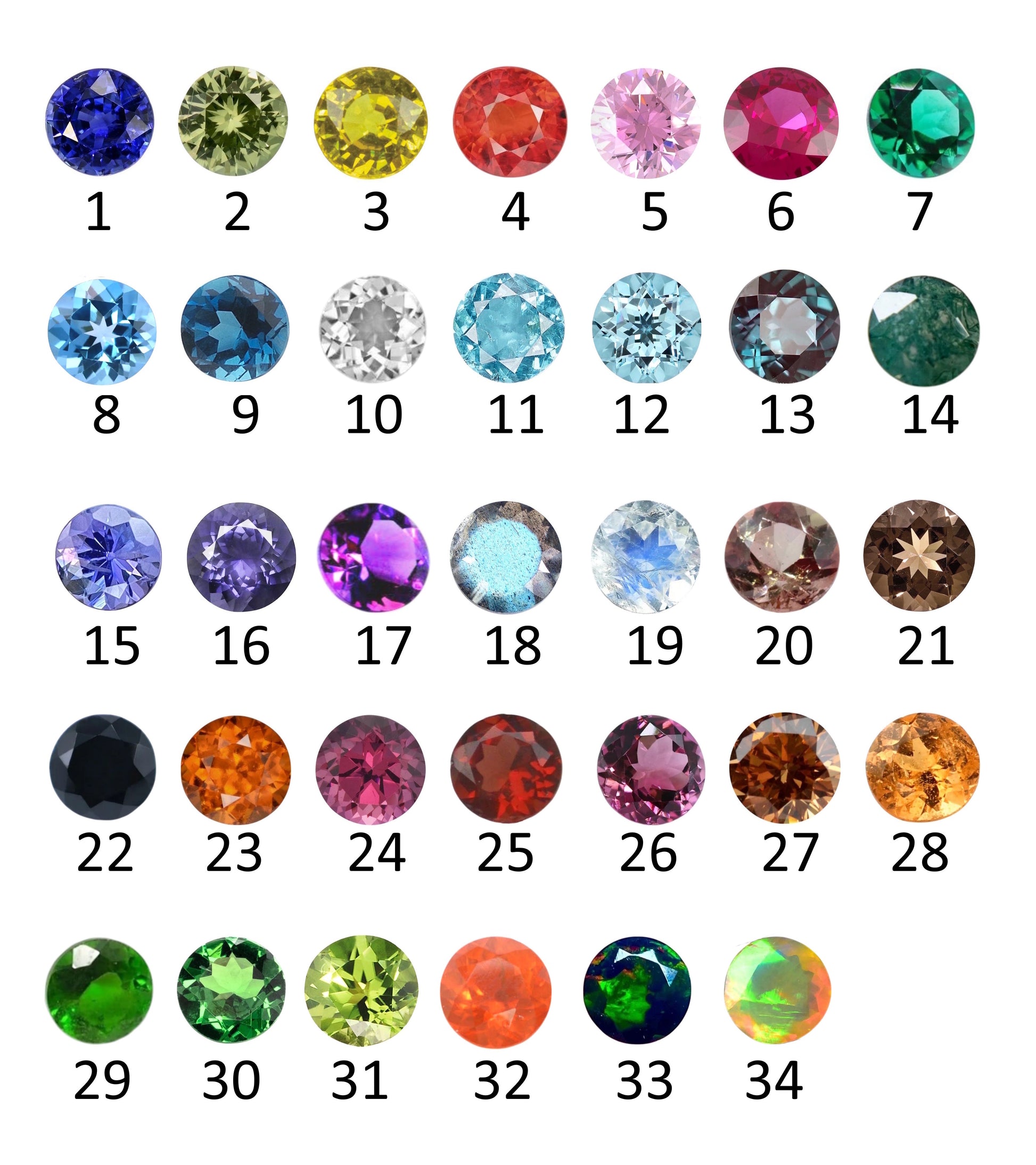 Silver wave ring with gemstone of your choice