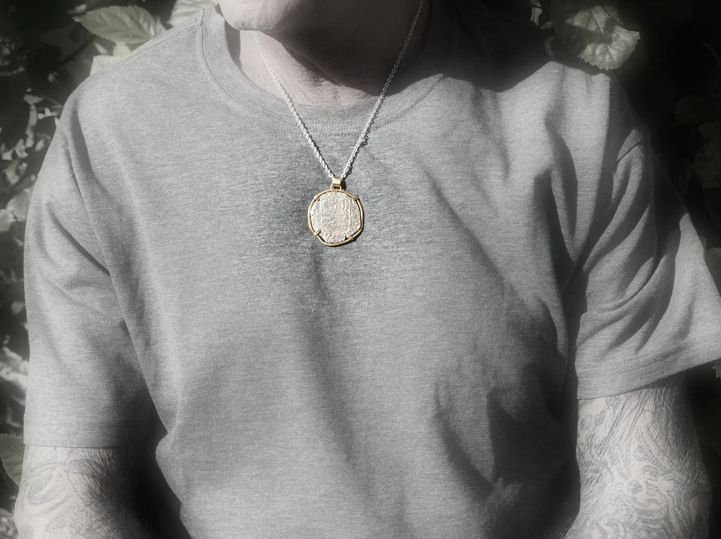 Atocha shipwreck coin necklace for men