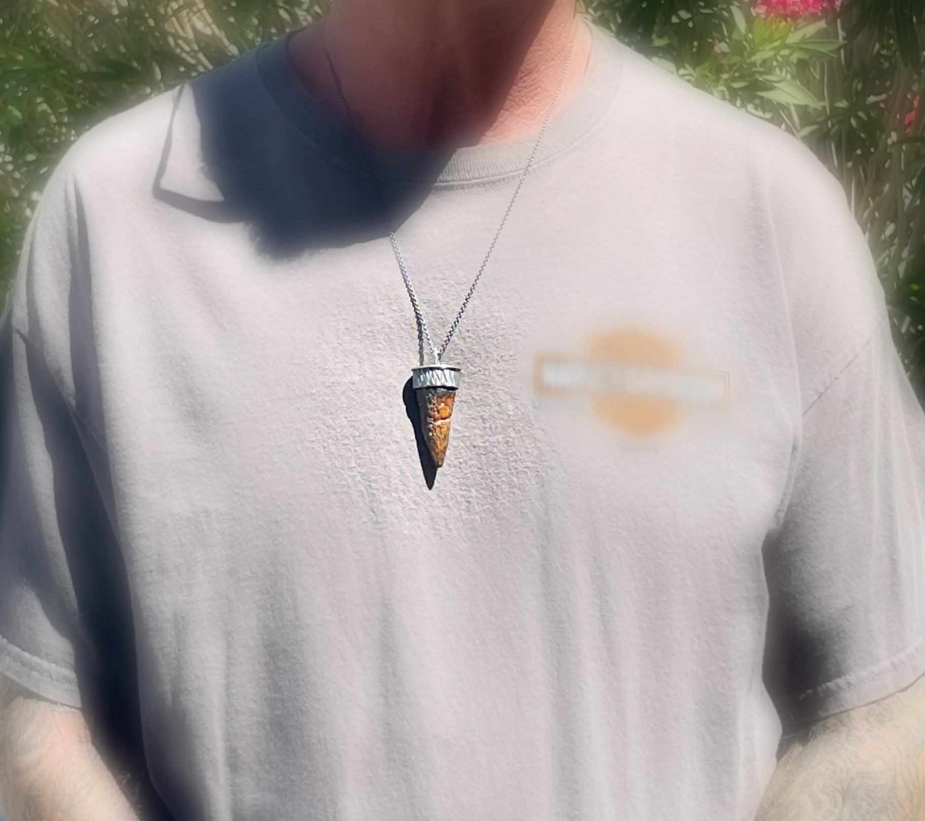 dinosaur tooth necklace for men