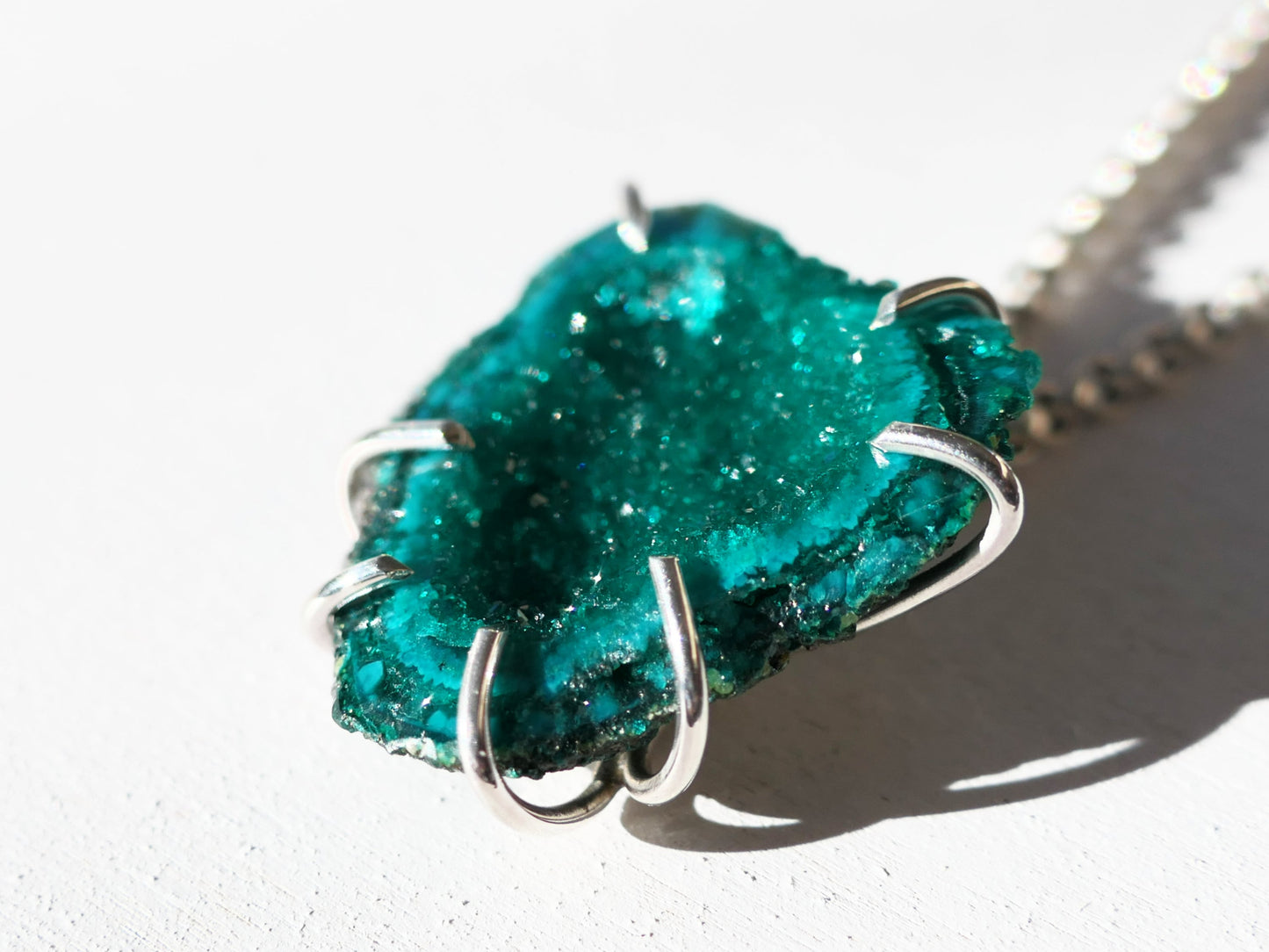 dioptase pendant