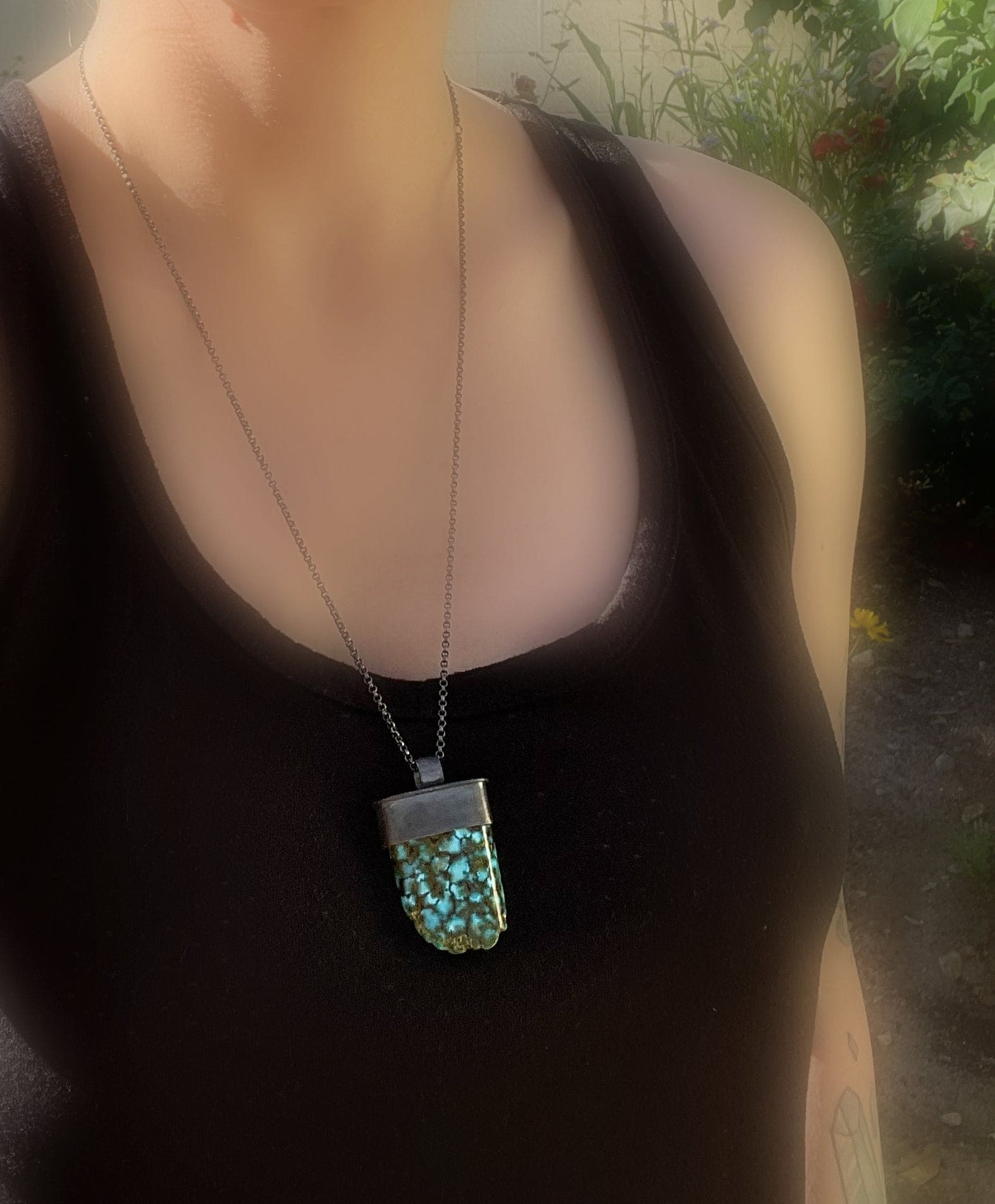 green turquoise pendant