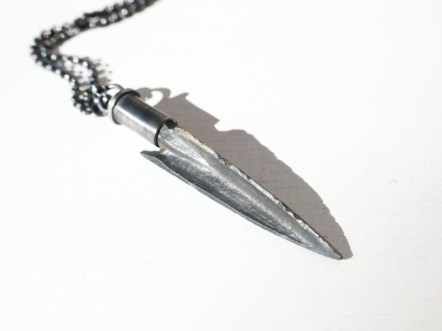 Greek Bronze arrowhead necklace