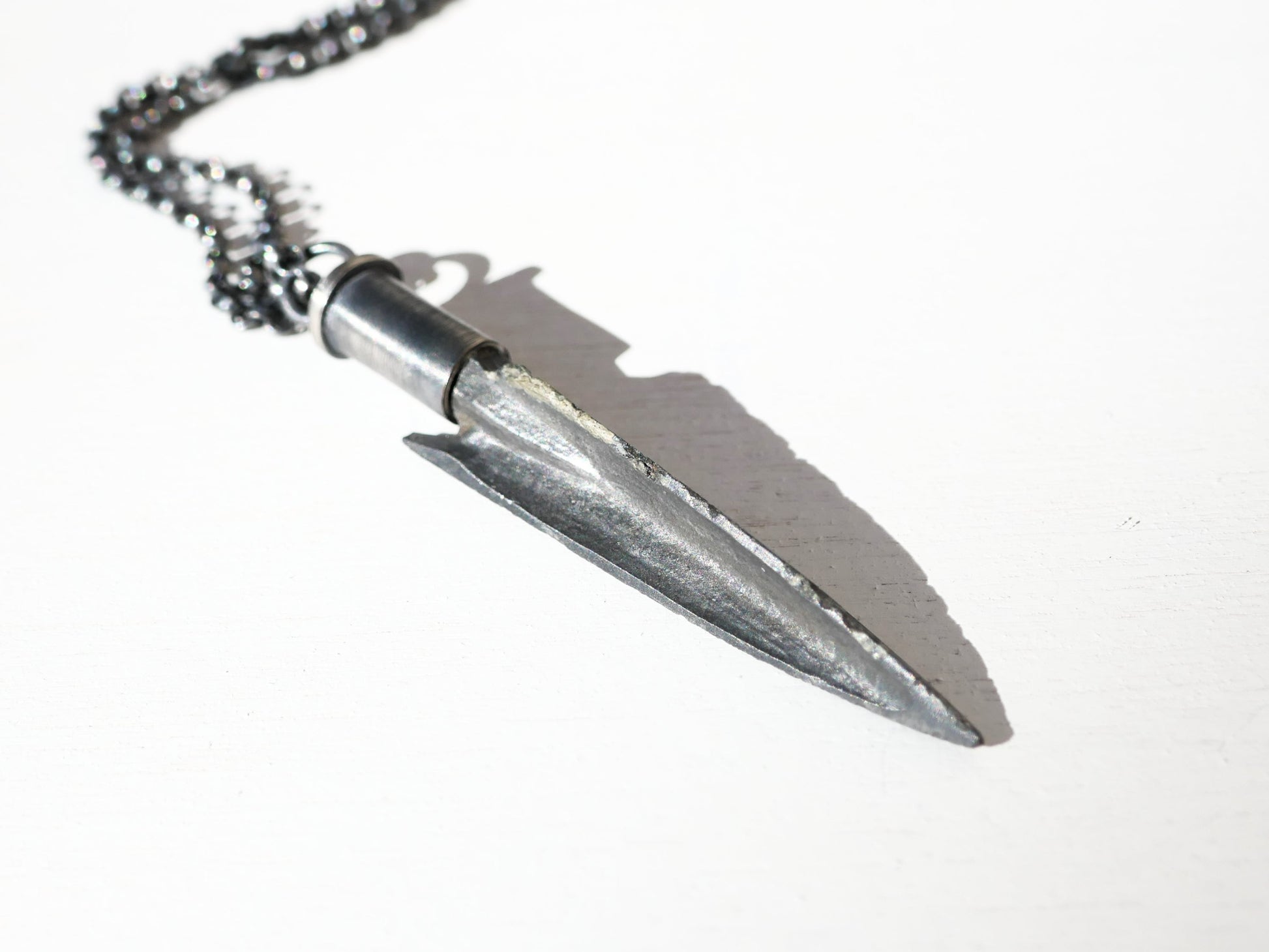 Greek Bronze arrowhead necklace