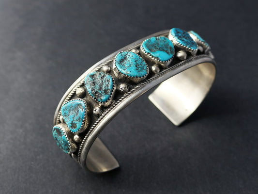 big turquoise cuff bracelet