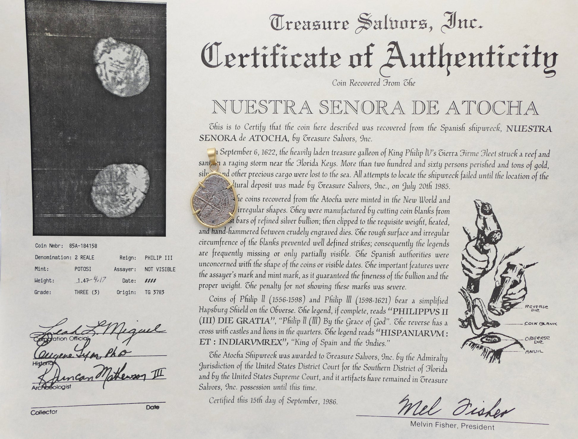 Atocha coin jewelry for men and women 