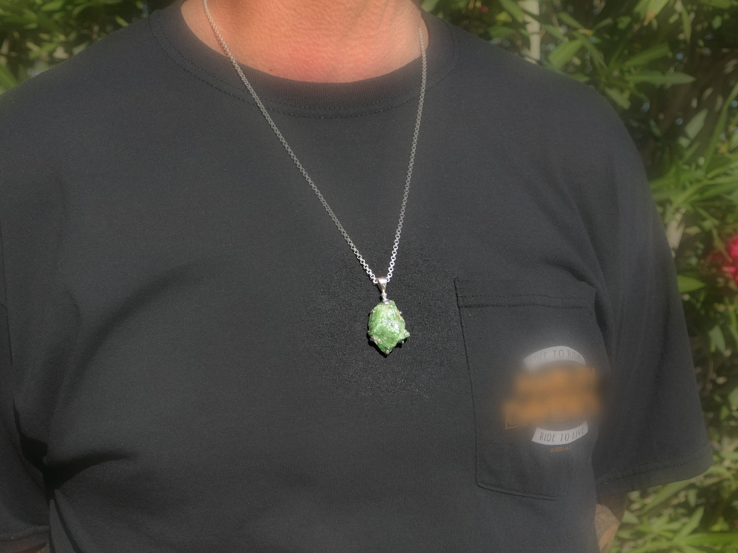 Big green tsavorite crystal