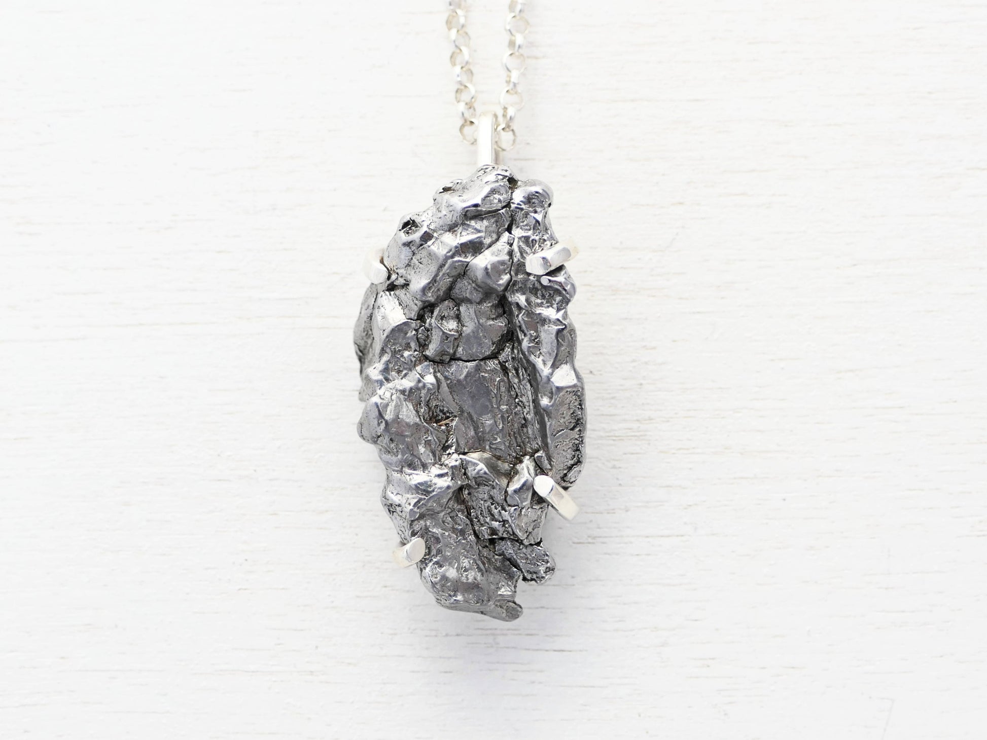 Meteorite Necklace sterling silver