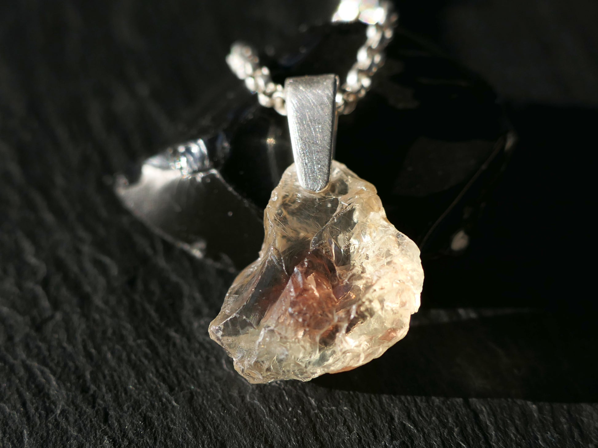 raw Oregon sunstone jewelry