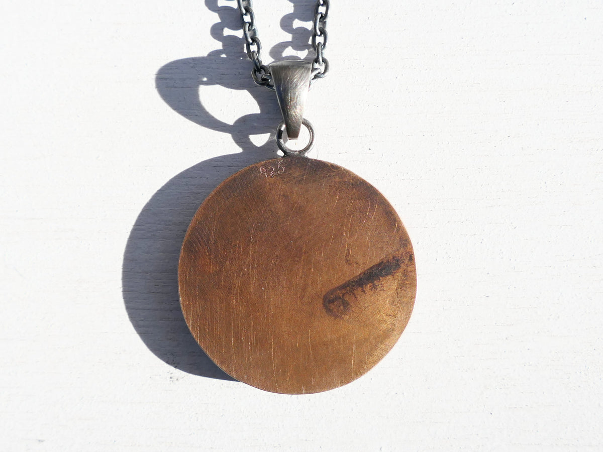 Rustic mountain pendant