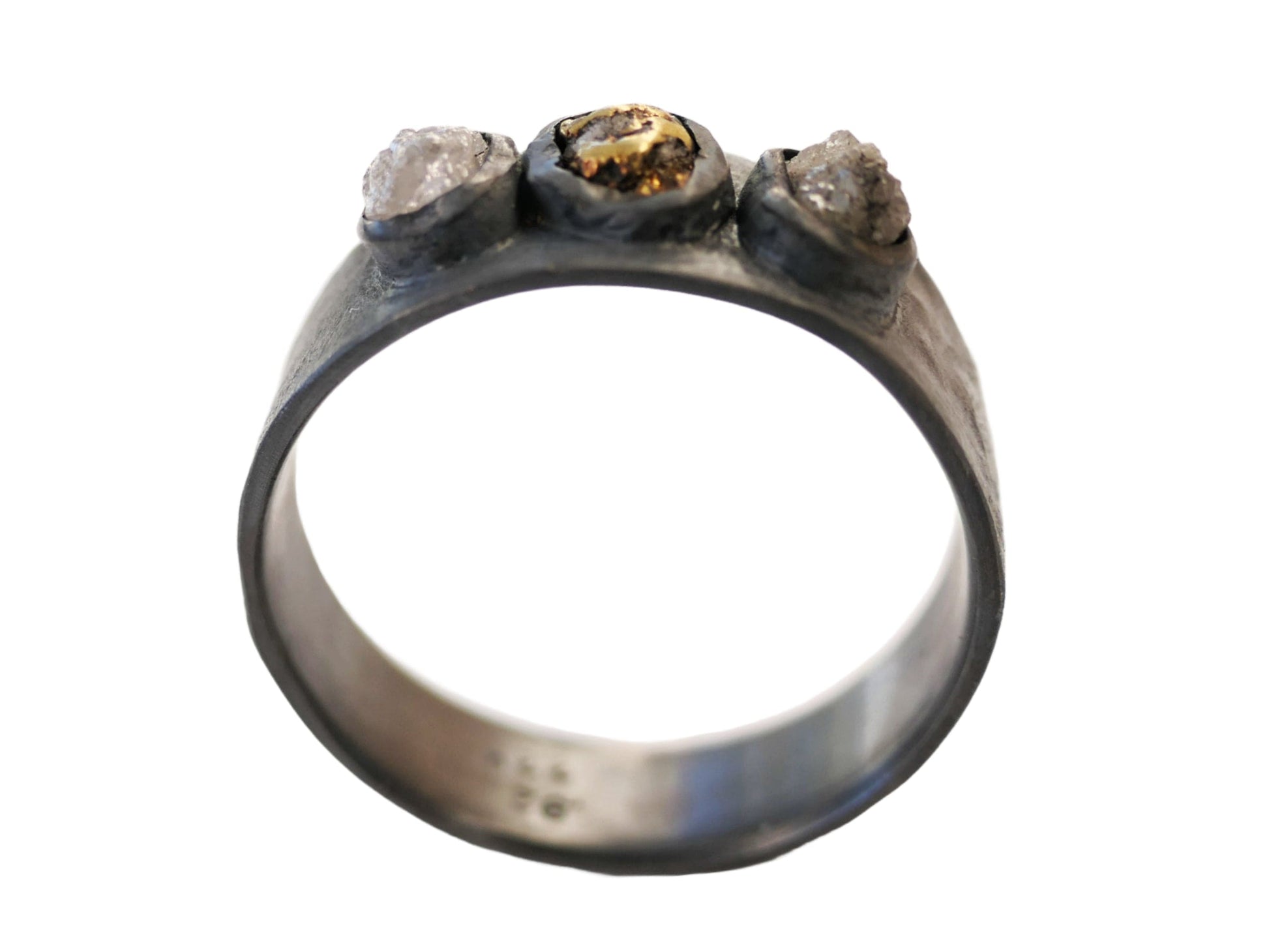 women's gold nugget ring