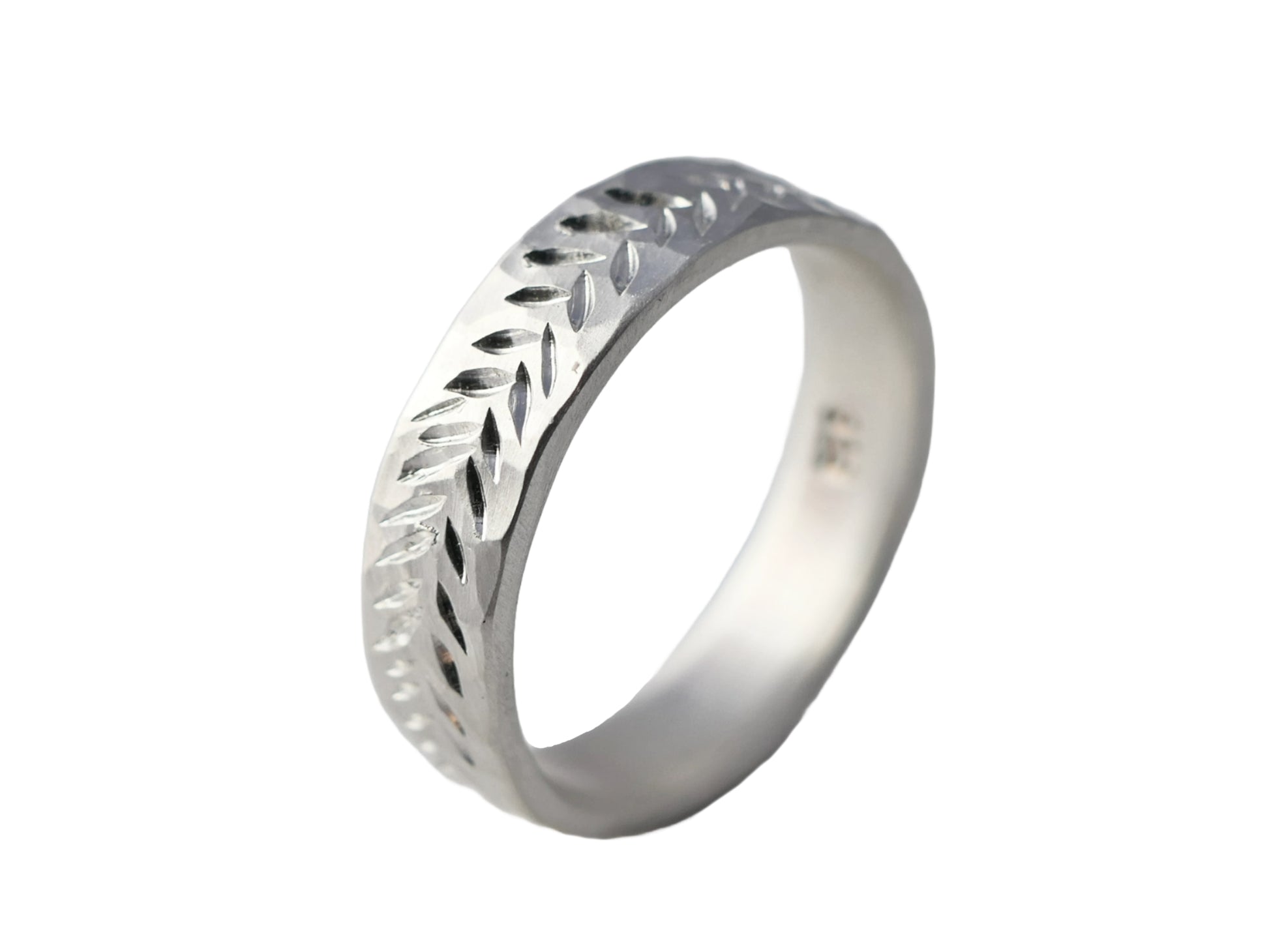 white gold wedding band