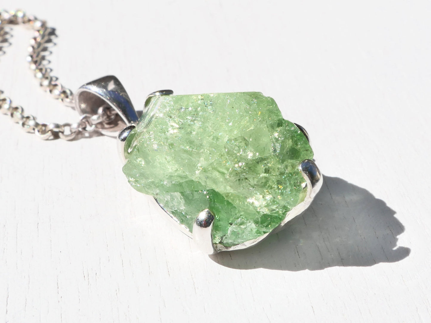 untreated tsavorite rough