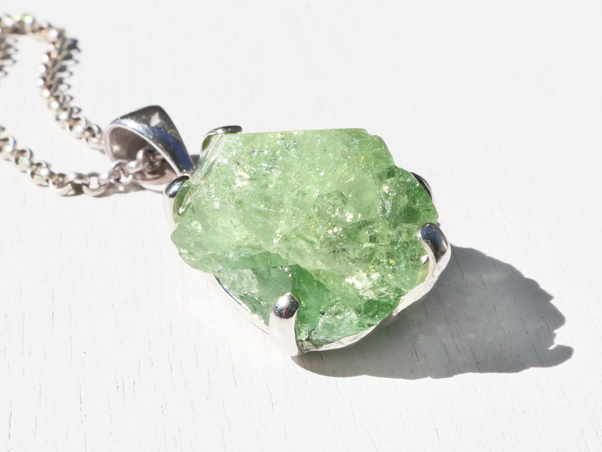 untreated tsavorite rough