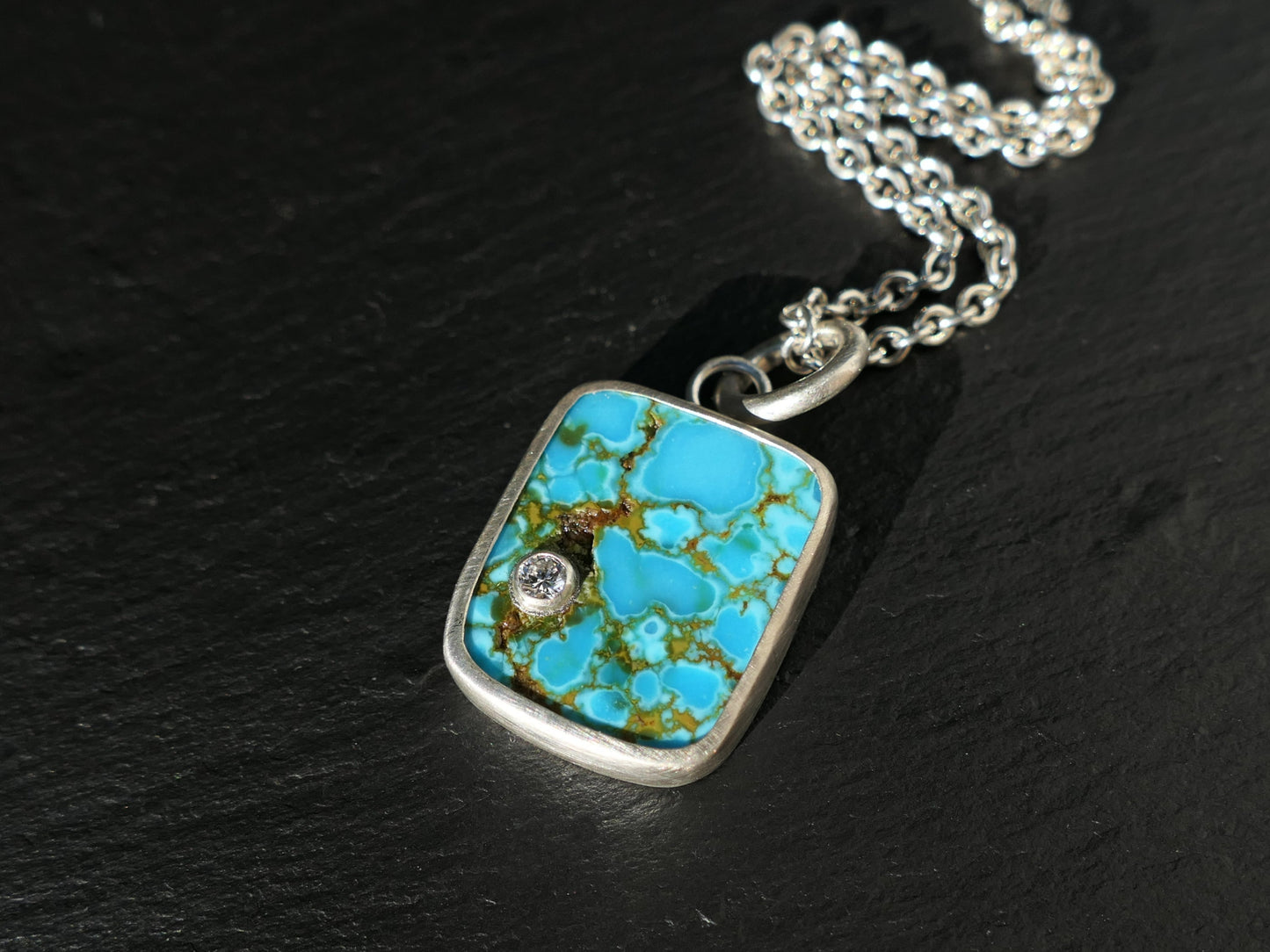 one of a kind turqouise pendant turquoise jewelry