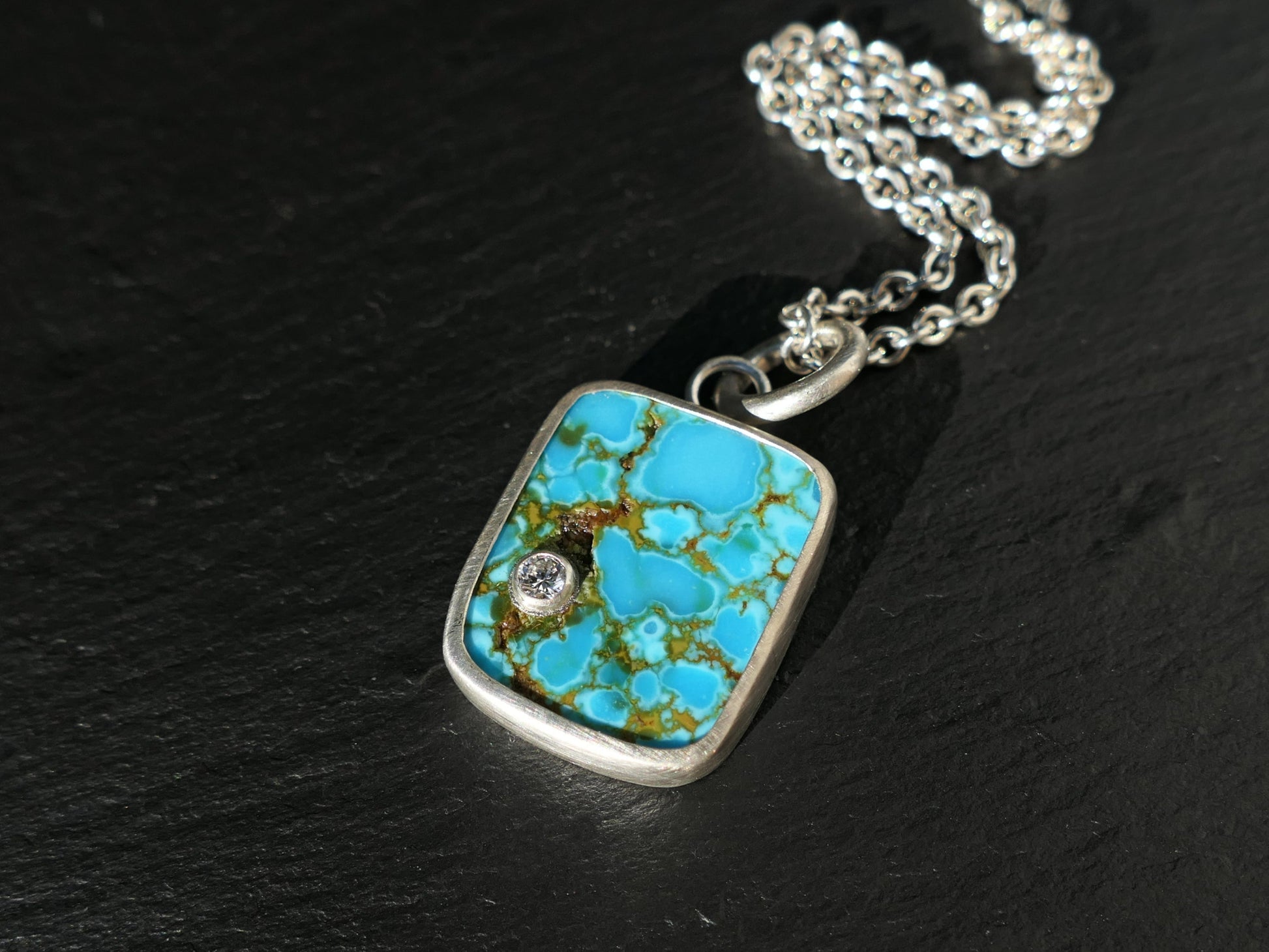 one of a kind turqouise pendant turquoise jewelry