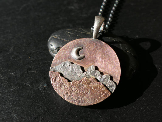 Rustic Mountain Pendant
