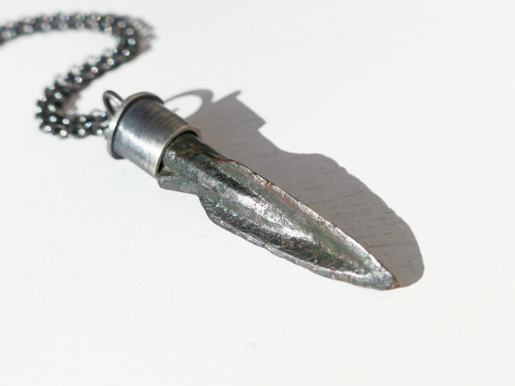 Ancient Scythian Bronze Arrowhead Pendant 