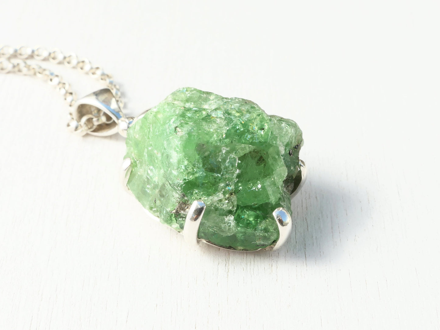 uncut tsavorite garnet