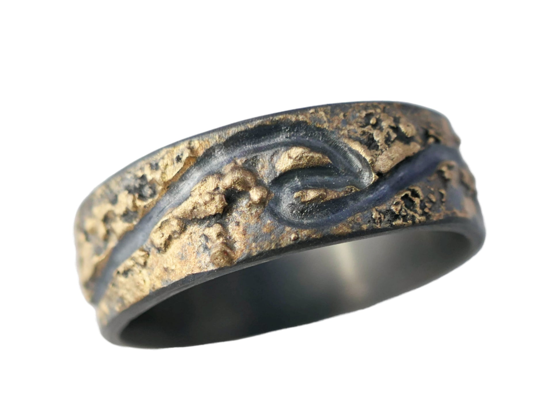 molten gold wave ring