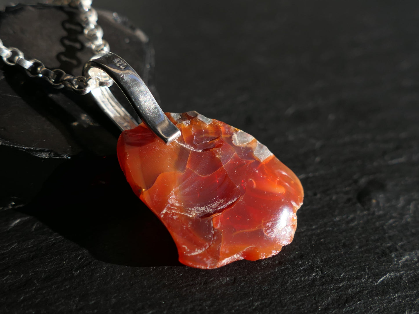 fire opal necklace